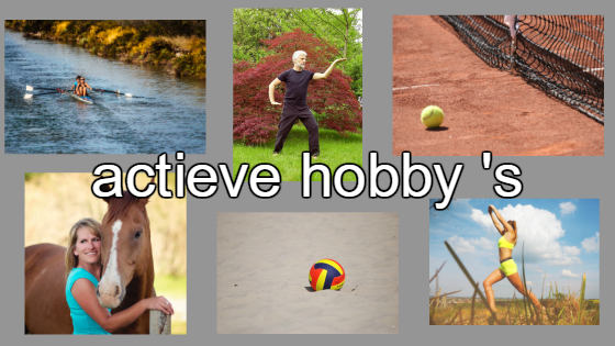 actieve hobby