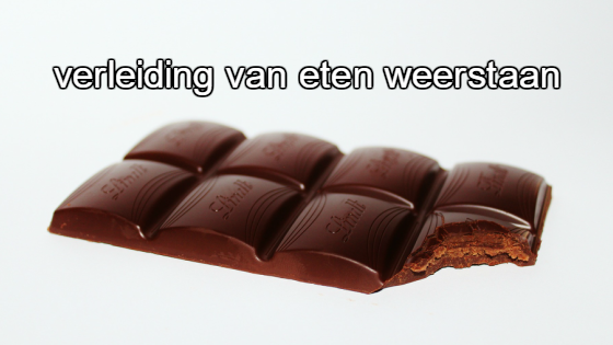 verleiding van eten weerstaan