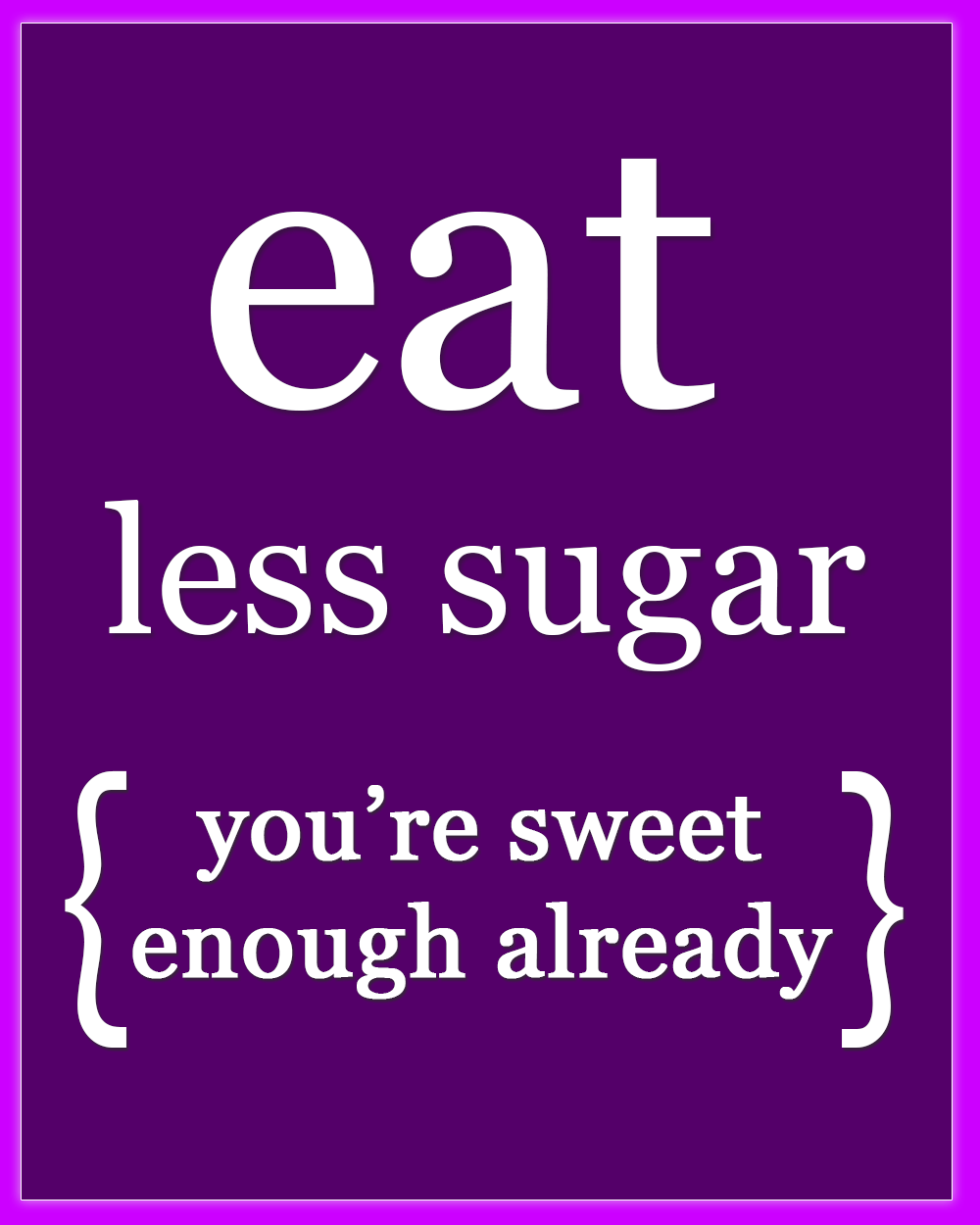 minder suiker eten