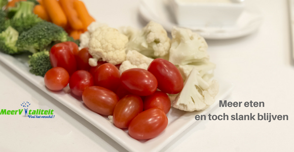 meer eten en slank blijven
