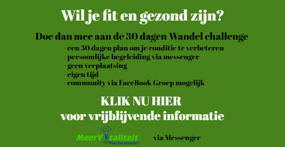 30 dagen wandelchallenge