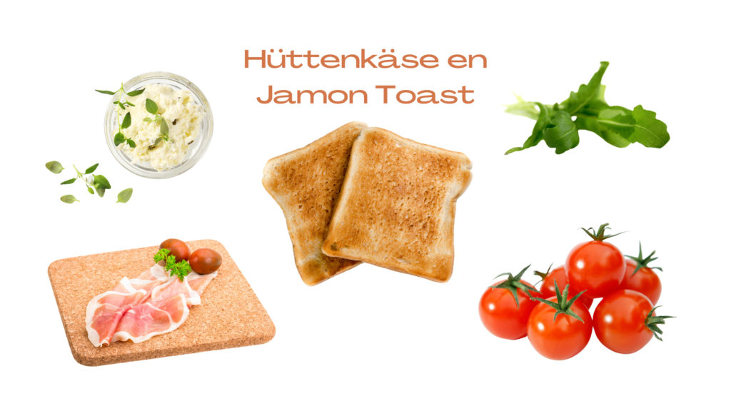 Hüttenkäse Jamon Toast Recept
