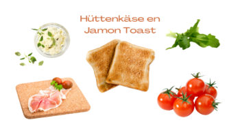 Hüttenkäse Jamon Toast Recept