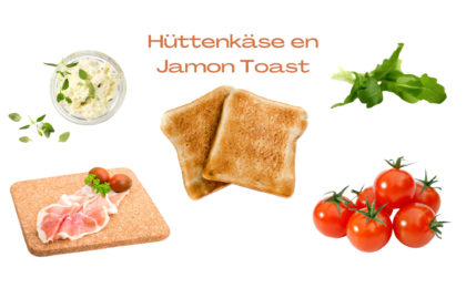 Hüttenkäse Jamon Toast Recept